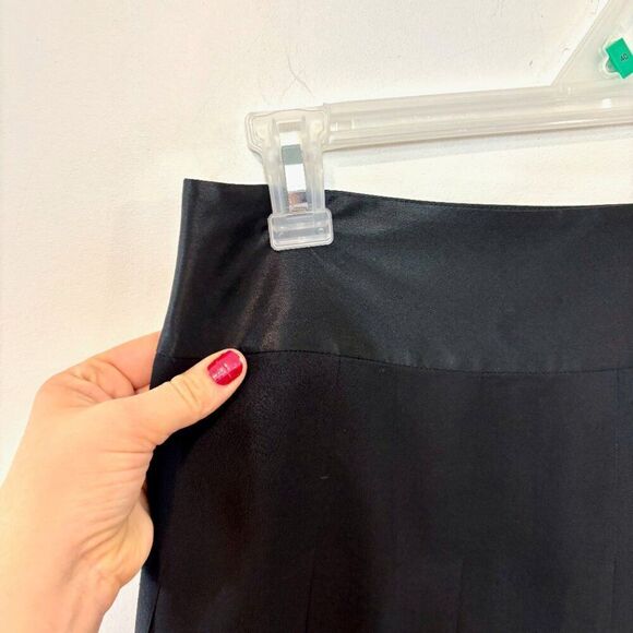 Banana Republic Pleated Silk Mini Skirt With A Wide Silk Waist Band sz 4 - Picture 8 of 11